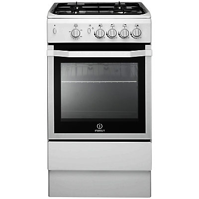Indesit I5GGW Freestanding Gas Cooker, White Indesit I5GGW Freestanding Gas Cooker, White